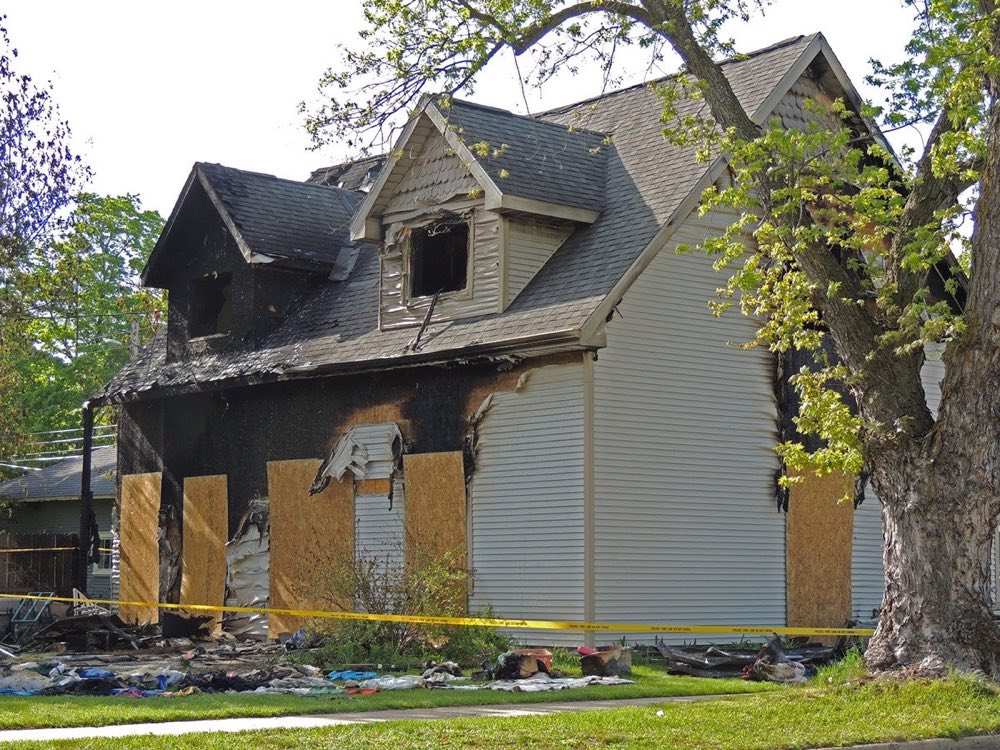 Fire damage restoration